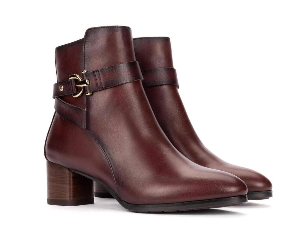 NEW PIKOLINOS women's calafat boots in garnet